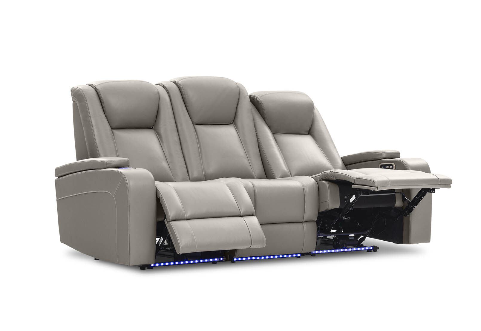 SENTINAL MK2 LEATHER - 3 Seater with 2 Electric Recliners SENTINAL MK2 LEATHER