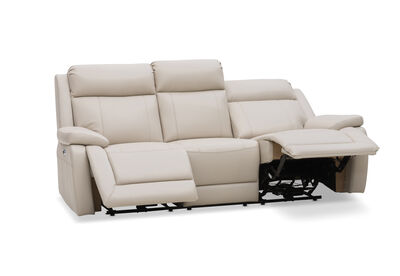 SAN MARCO - Leather 3 Seater Recliner Lounge