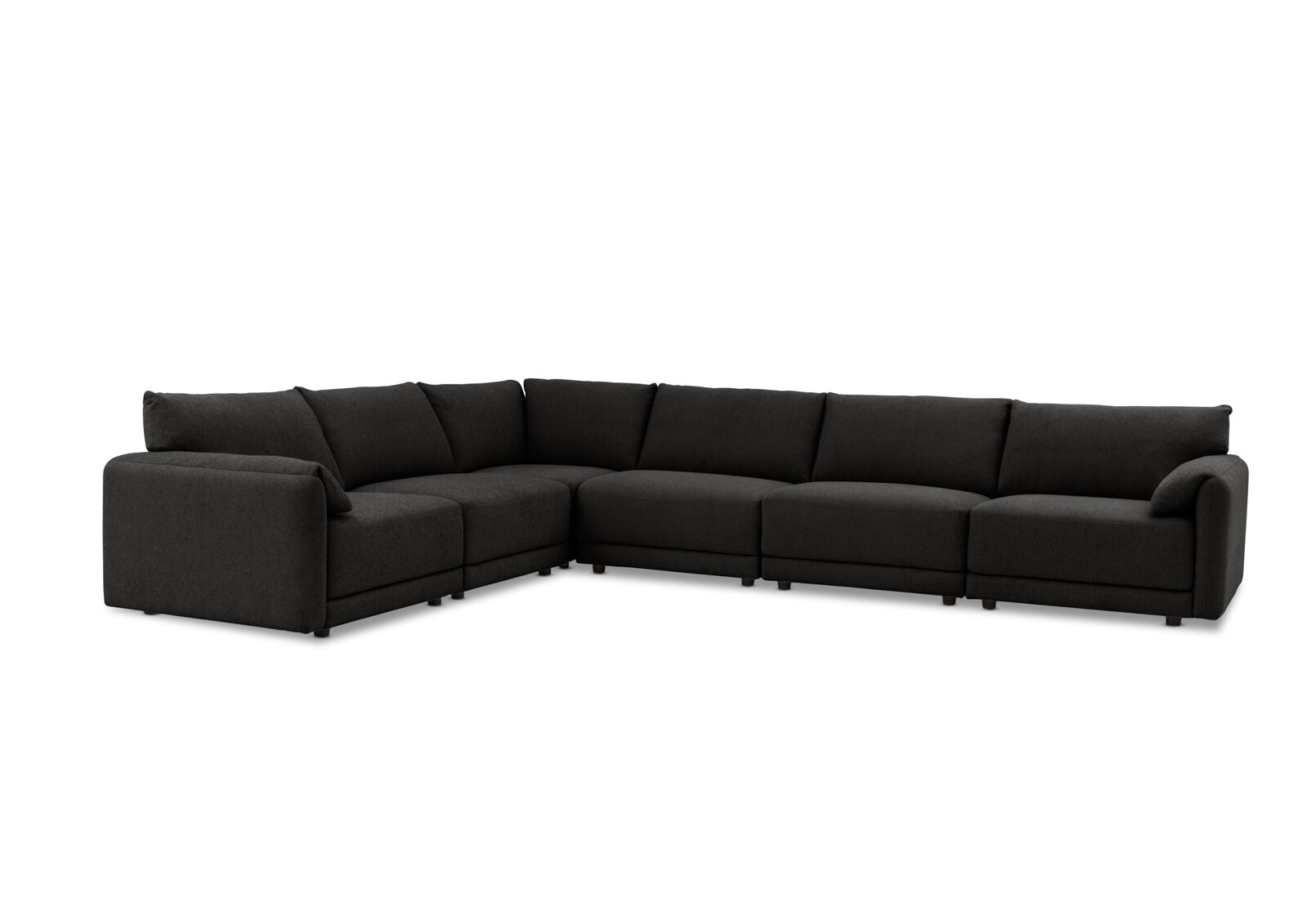 VARLEY FABRIC - 6 Seater Corner Lounge Setting. VARLEY FABRIC