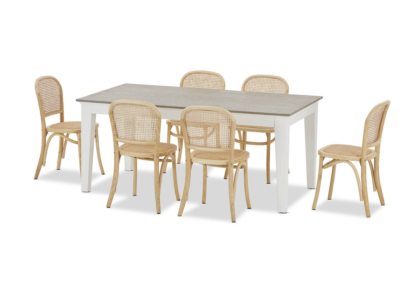 MARSEILLE - 7 Piece Dining Suite with Toulouse Dining Chairs MARSEILLE