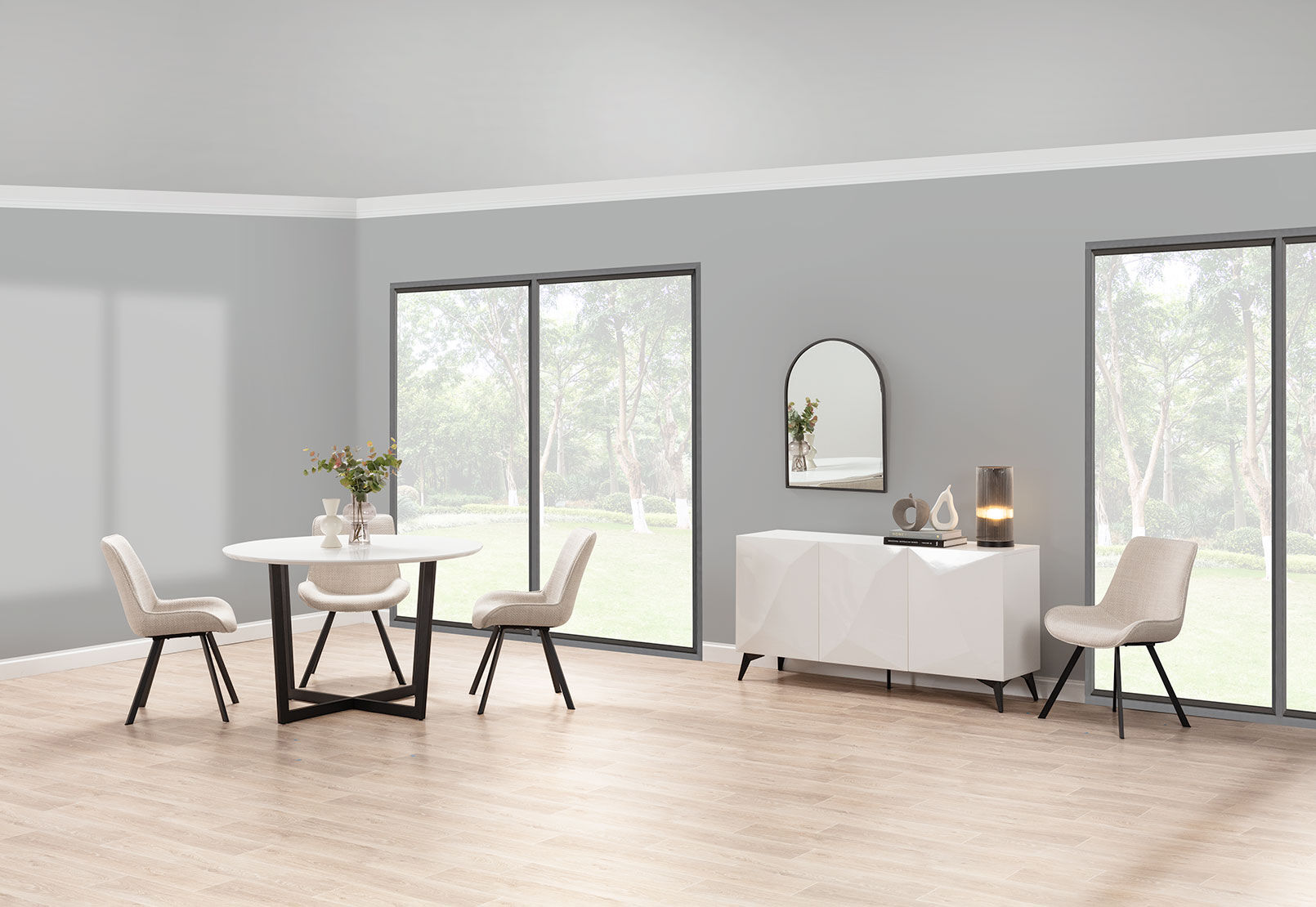 PREEDA - 5 Piece Suite with Vesta Dining Chairs. PREEDA