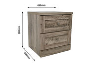 ALYO - 2 Drawer Bedside ALYO