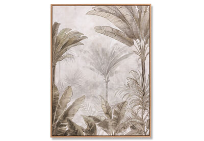 PALMSICA - 80 X 60cm Golden Palms Framed Canvas Wall Art
