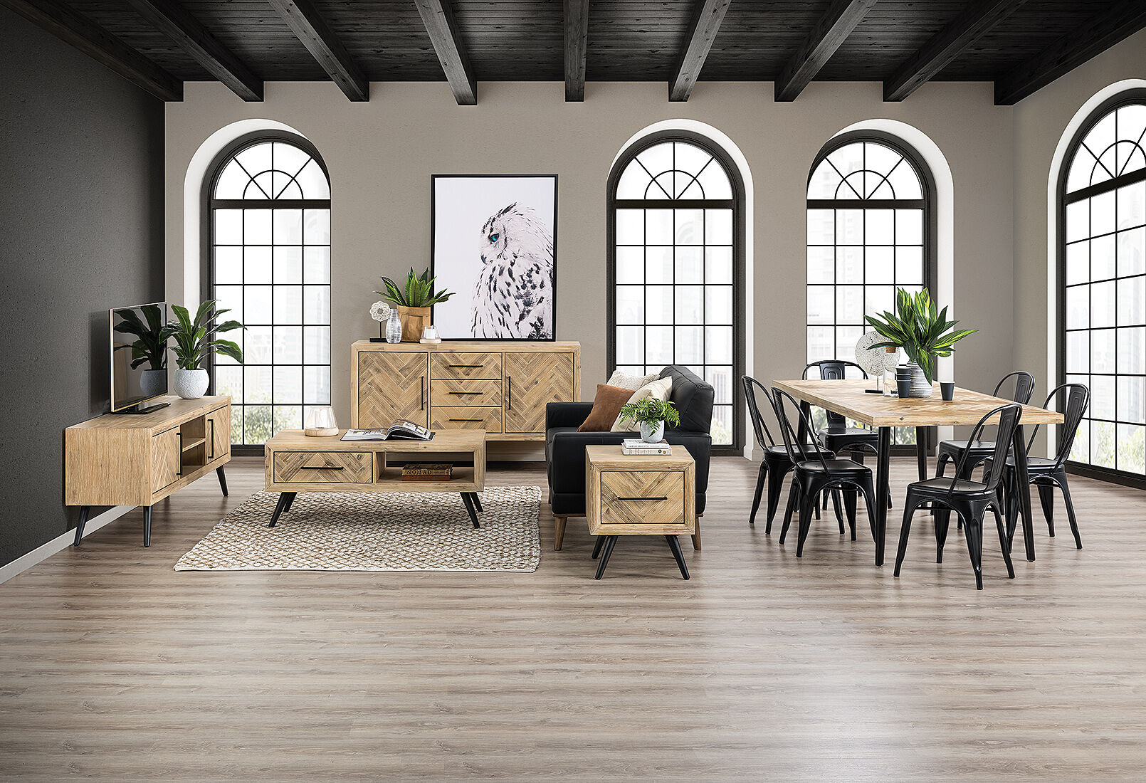 Bella 11 Piece Package With Rocket Dining Chairs Amart Furniture