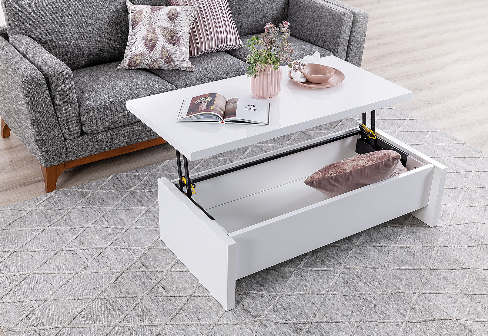 HEBEN - Lift Top Coffee Table HEBEN