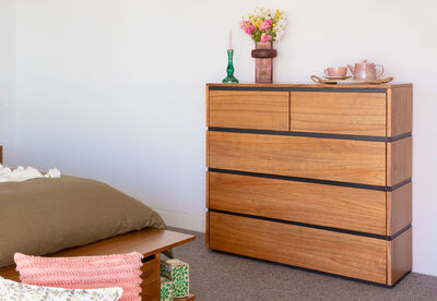 MEDORA - 5 Drawer Split Tall Chest