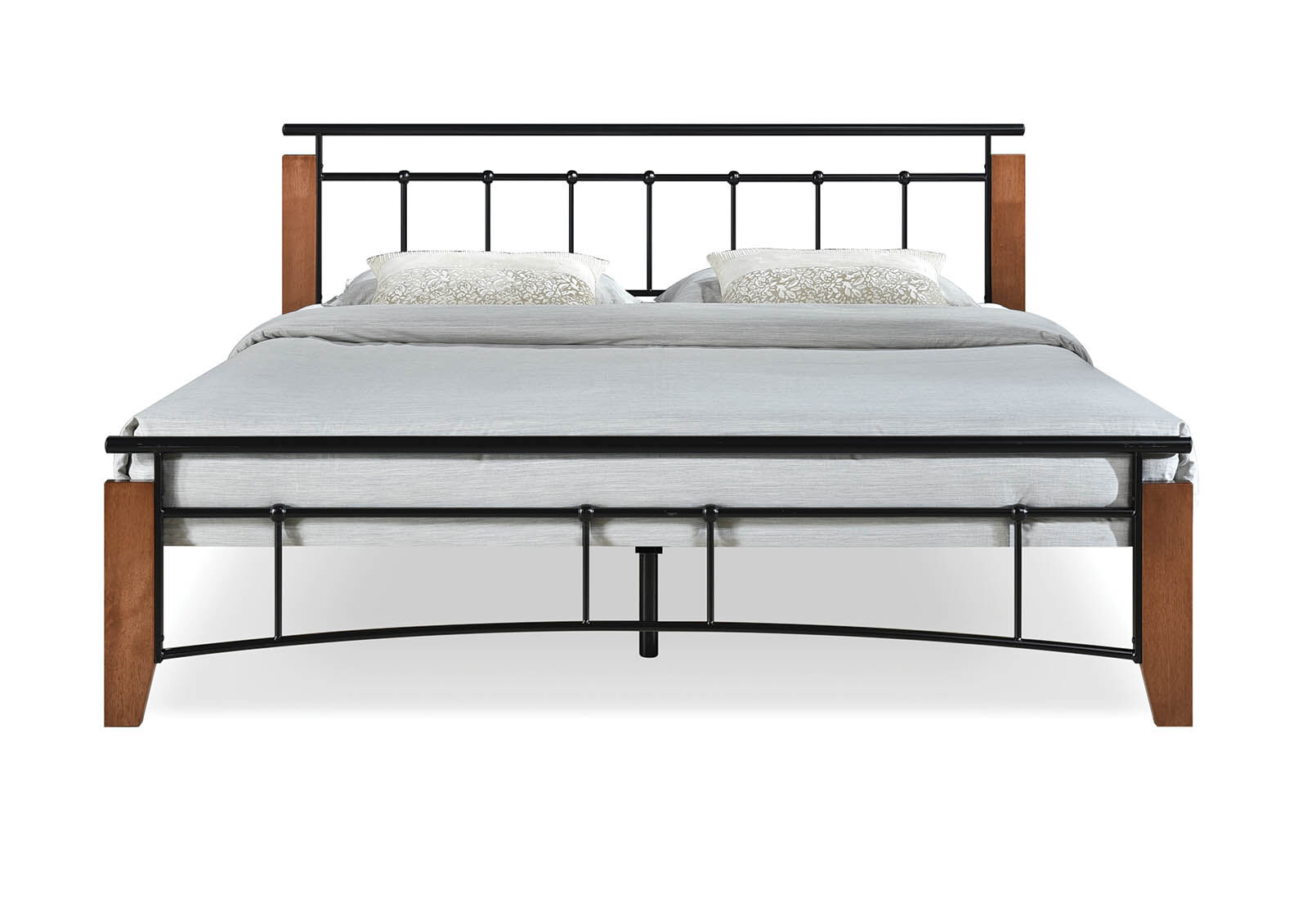 BLACK/TIMBER SAN BERNARDO Queen Bed Amart Furniture