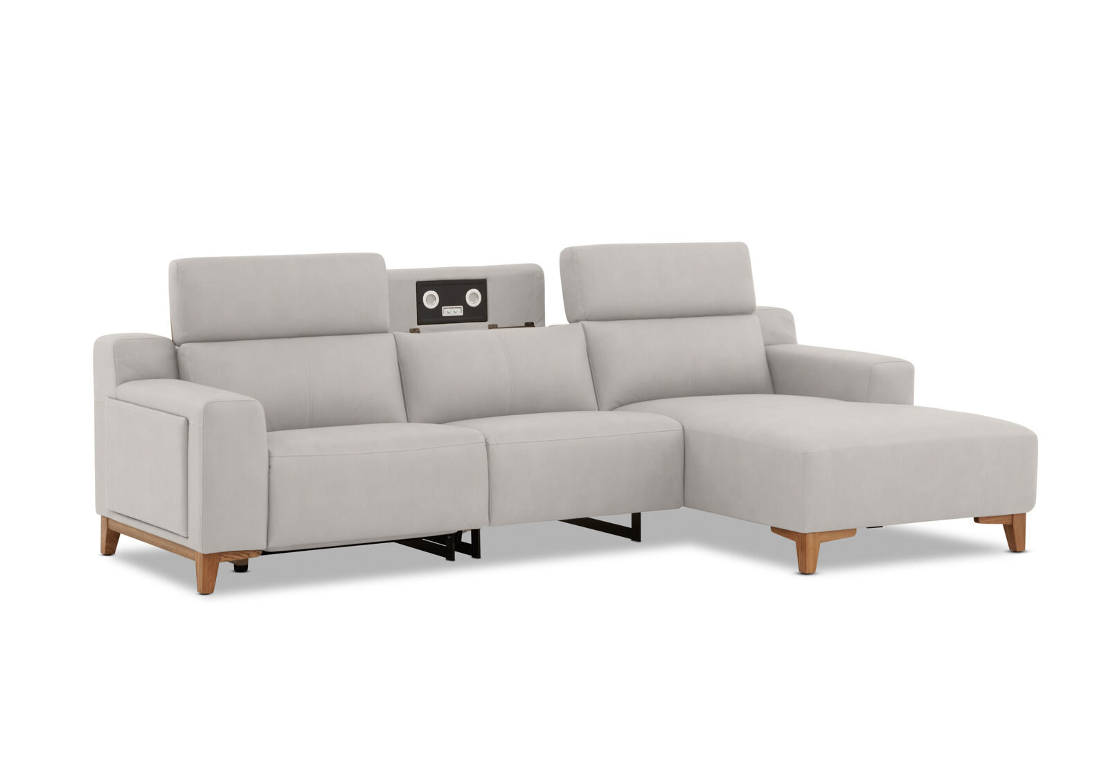 GAGE FABRIC - 3 Seater Sofa with Electric Recliner & RHF Chaise GAGE FABRIC