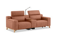 GAGE FABRIC - 2 Seater with Electric Recliners & Console GAGE FABRIC