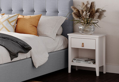 STANFORD - White Bedside