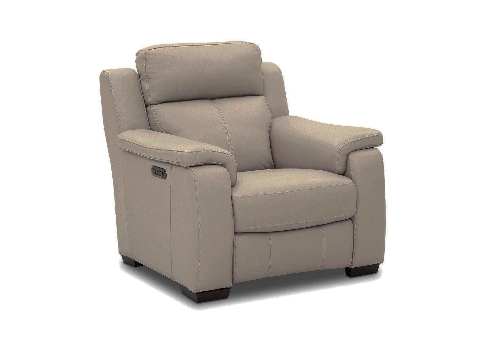 MID GREY CAPELLO Leather Electric Recliner