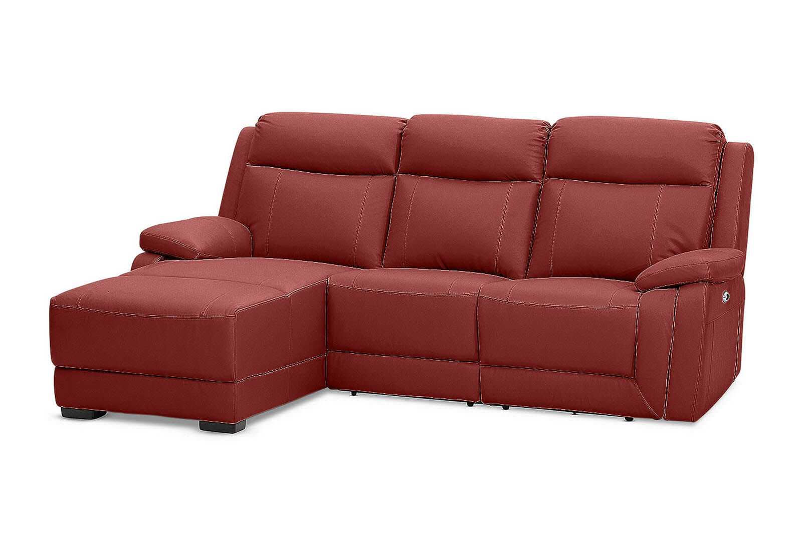 SAN MARCO - Leather 3 Seater Left-Hand Facing Chaise SAN MARCO