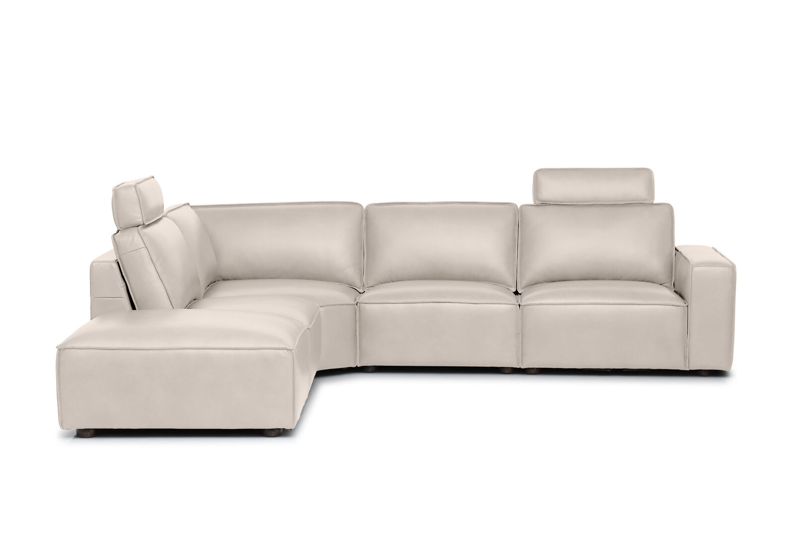 BARTELLE LEATHER - 5 Piece LHF Corner Chaise BARTELLE LEATHER