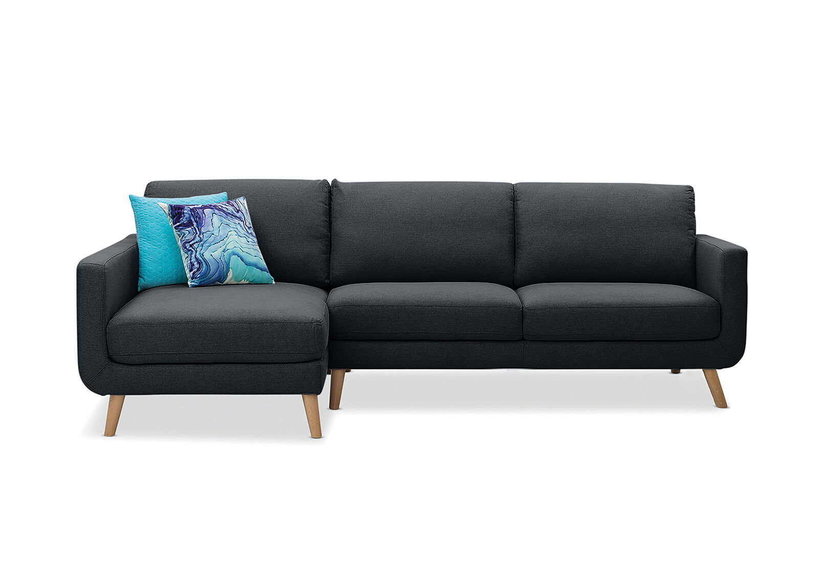 Phoebe Fabric 3 Seater with Left Hand Facing Chaise Amart