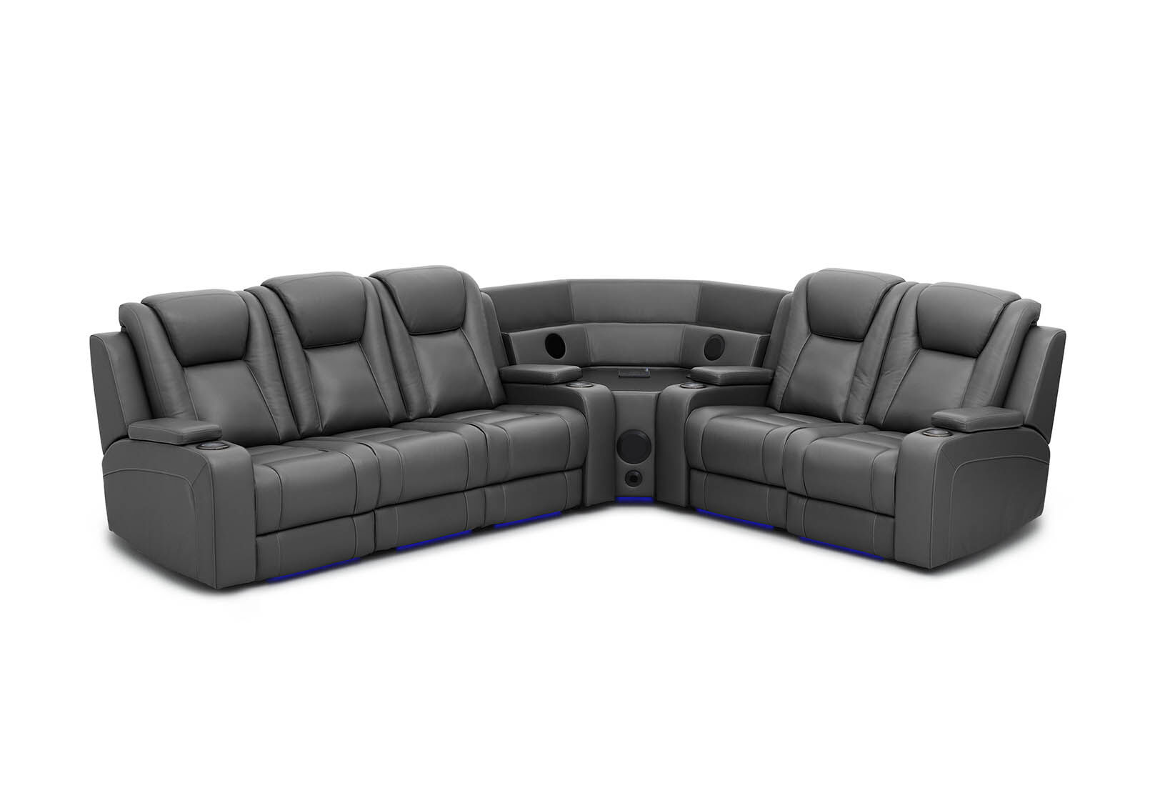 SENTINAL MK2 LEATHER - 5 Piece Corner with LHF 3 Seater SENTINAL MK2 LEATHER