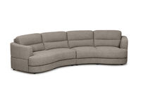 ELISEO FABRIC - 4 Seater Curved Sofa ELISEO FABRIC