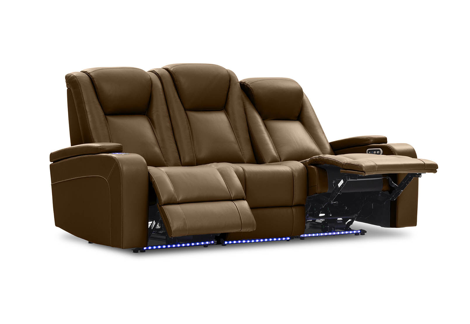 SENTINAL MK2 LEATHER - 3 Seater with 2 Electric Recliners SENTINAL MK2 LEATHER