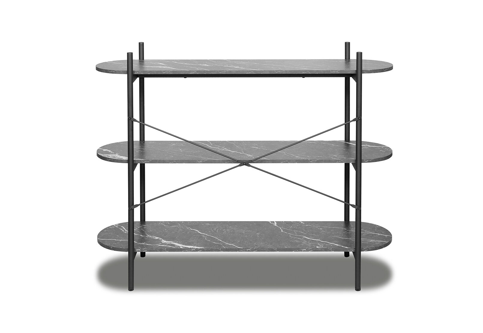 ELGIN - 3 Tier Wide Bookcase ELGIN