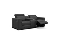 DAMIAN LEATHER - 2 Seater Sofa with inbuilt Electric Recliners DAMIAN LEATHER
