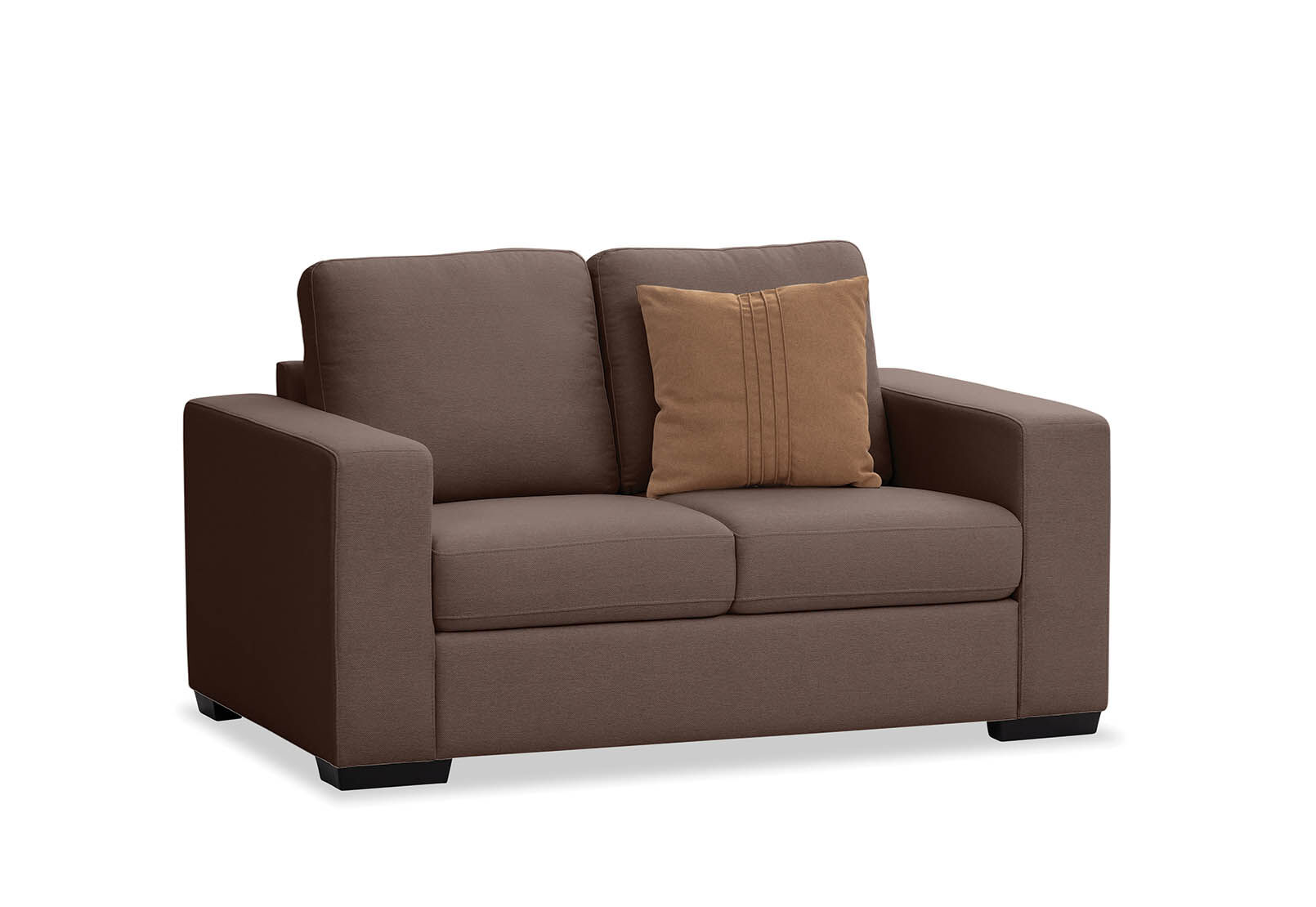 COFFEE KIRBY Fabric 2 Seat Sofa Amart Furniture