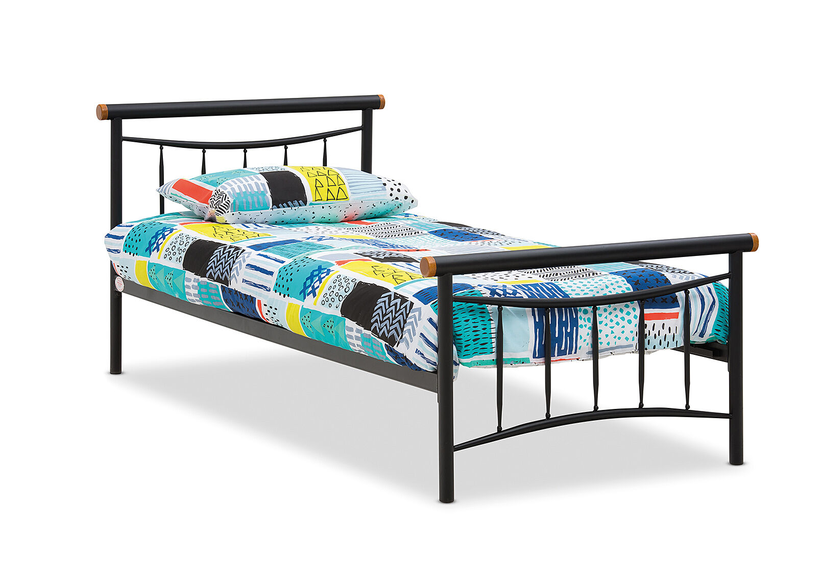 BLACK PERSIAN Jumbo Single Bed Amart Furniture