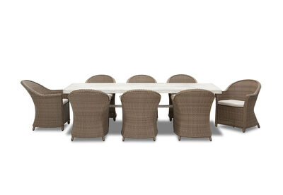 MIAMI - 9 Piece Outdoor Dining Setting