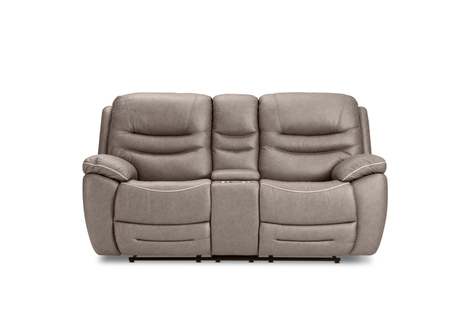 FEDERER FABRIC - 2 Seater with Inbuilt Recliners and Console FEDERER FABRIC