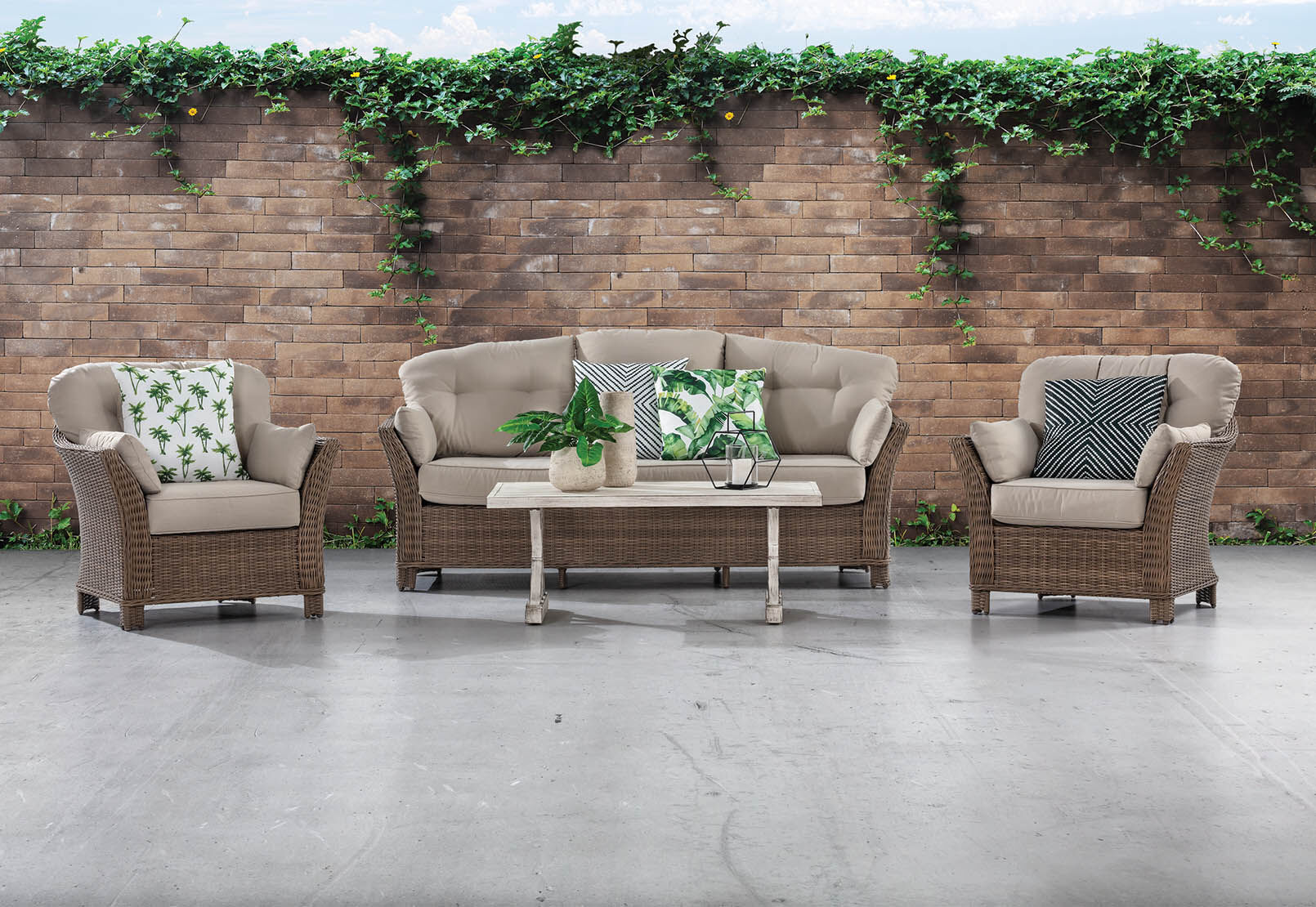 Miami 4 Piece Outdoor Lounge Setting Amart Furniture