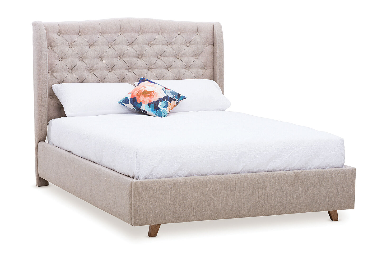 ARAGON - Fabric King Bed ARAGON