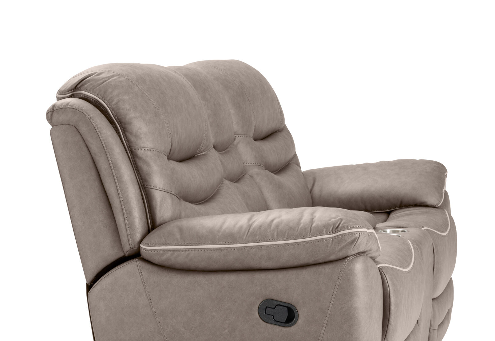 FEDERER FABRIC - 2 Seater with Inbuilt Recliners and Console FEDERER FABRIC