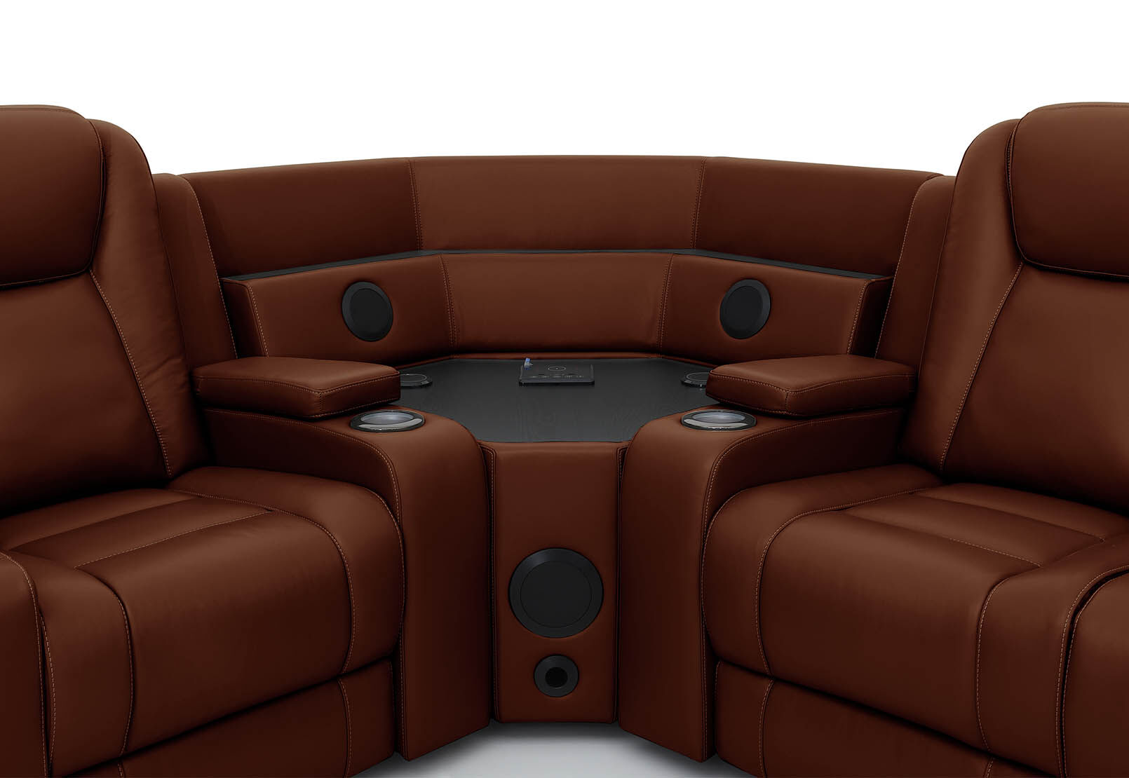 SENTINAL MK2 LEATHER - 5 Piece Corner with LHF Console SENTINAL MK2 LEATHER
