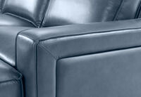 BARTELLE LEATHER - 3.5 Seater Sofa with Ottoman. BARTELLE LEATHER