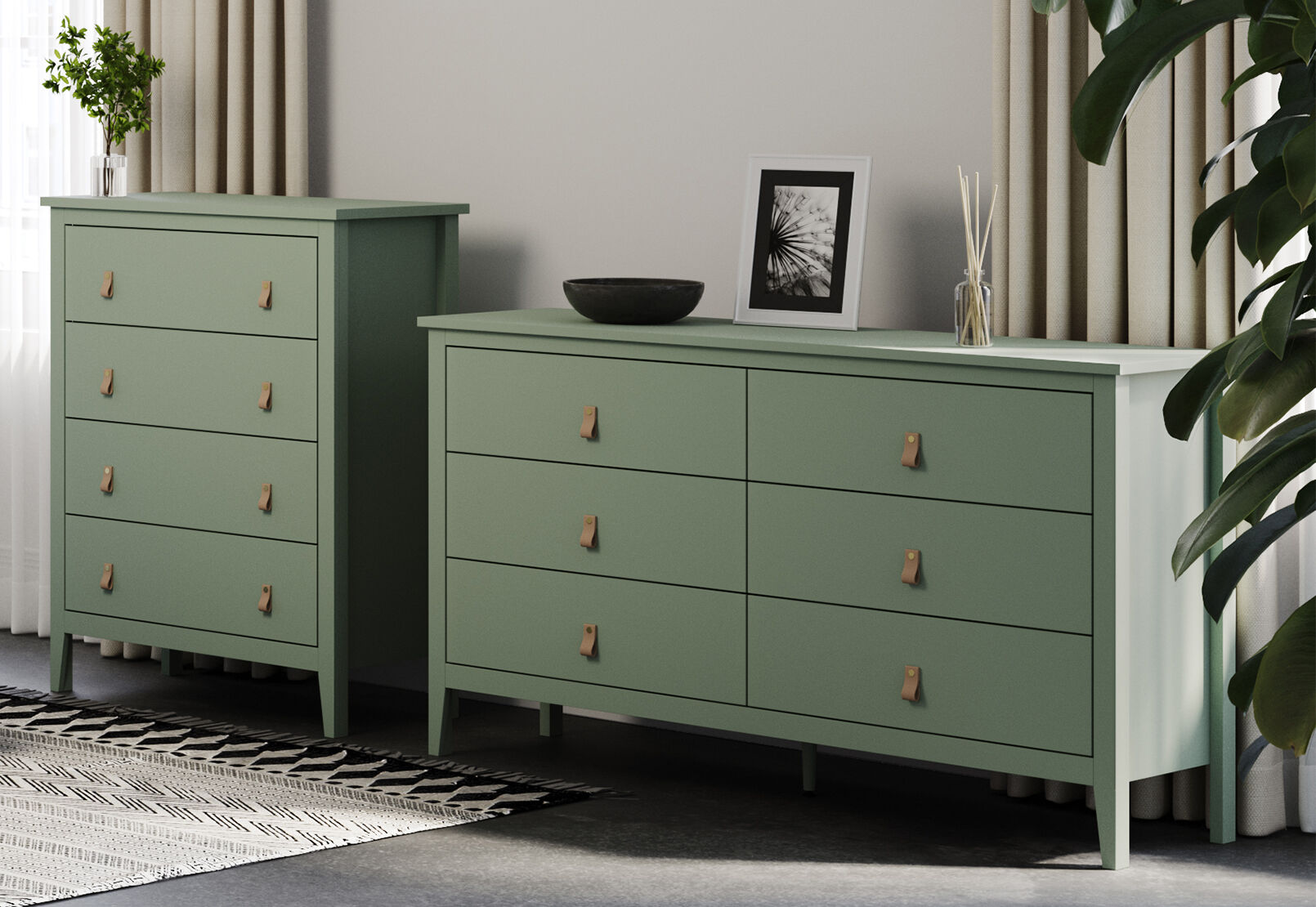 OLIVE GREEN STANFORD Olive Green Dresser OLIVE GREEN STANFORD Olive Green Dresser