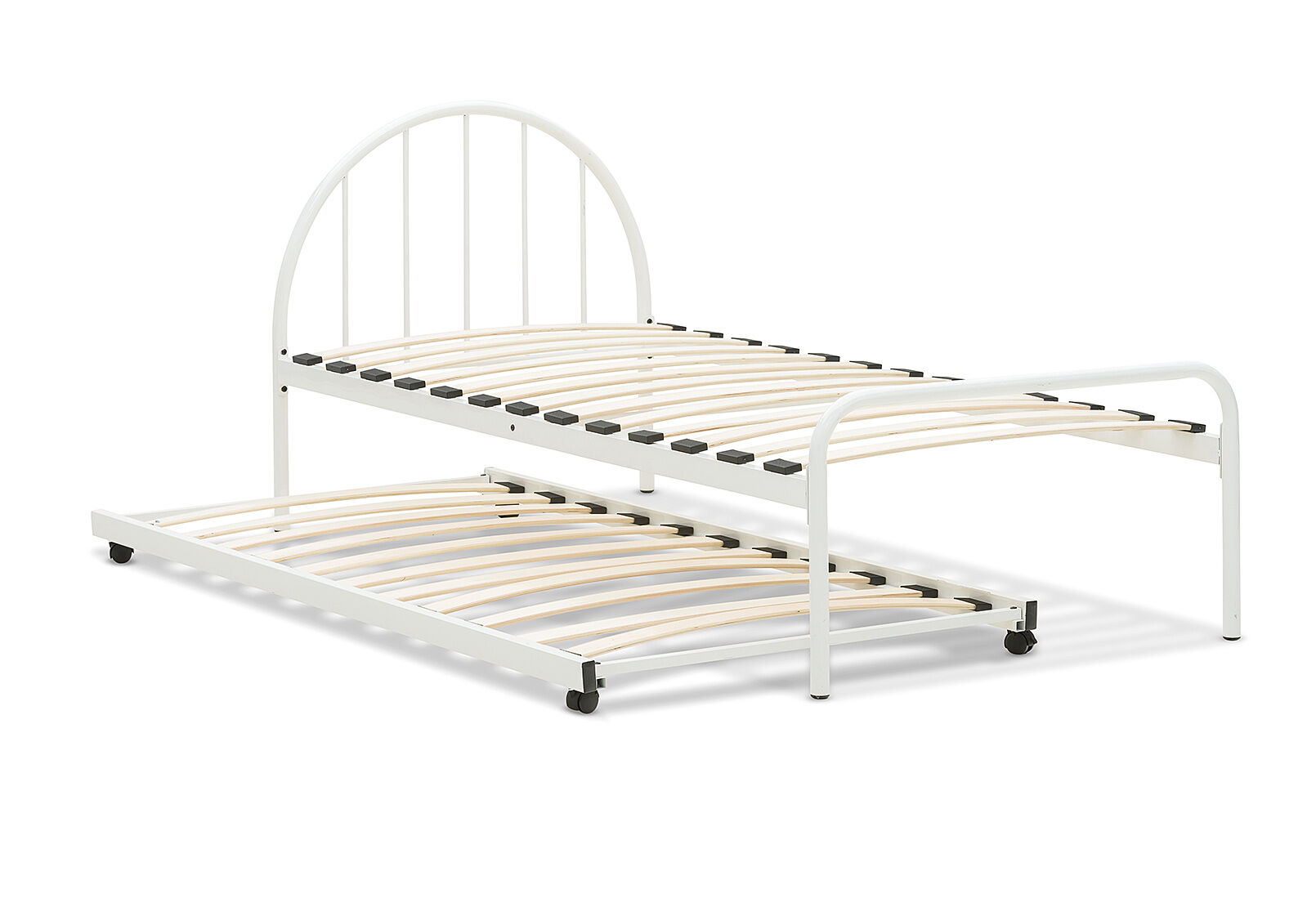 WHITE TILLY Single Trundle