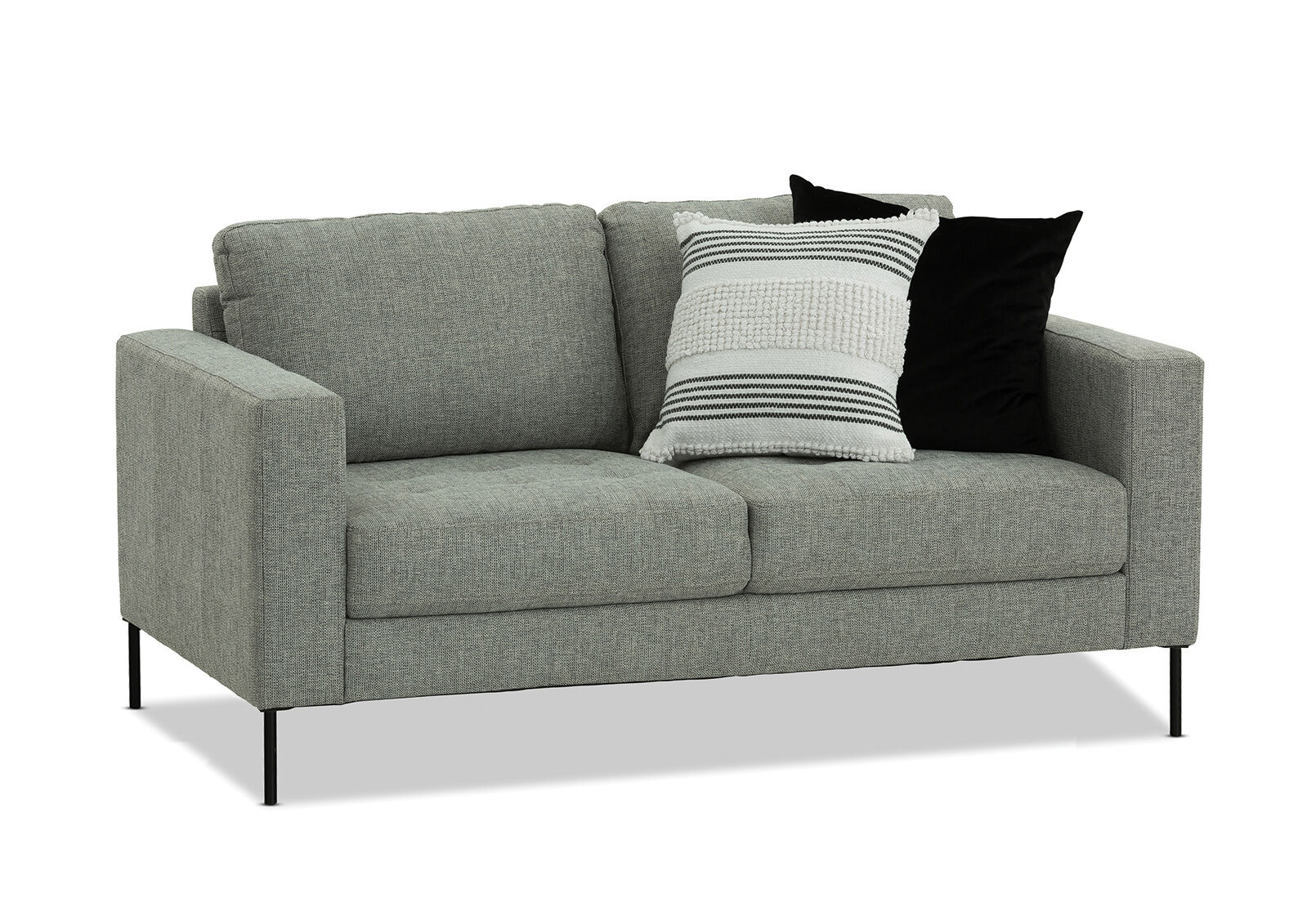 LIGHT GREY BRODY Fabric 2 Seater Amart Furniture