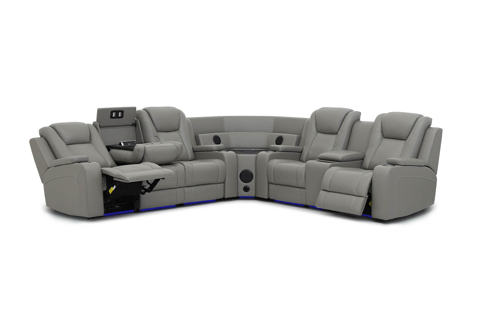 SENTINAL MK2 LEATHER - 5 Piece Corner with RHF Console SENTINAL MK2 LEATHER