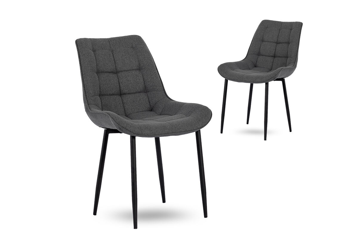 BOYLE - Set of 2 Dining Chairs BOYLE
