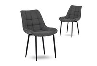 BOYLE - Set of 2 Dining Chairs BOYLE