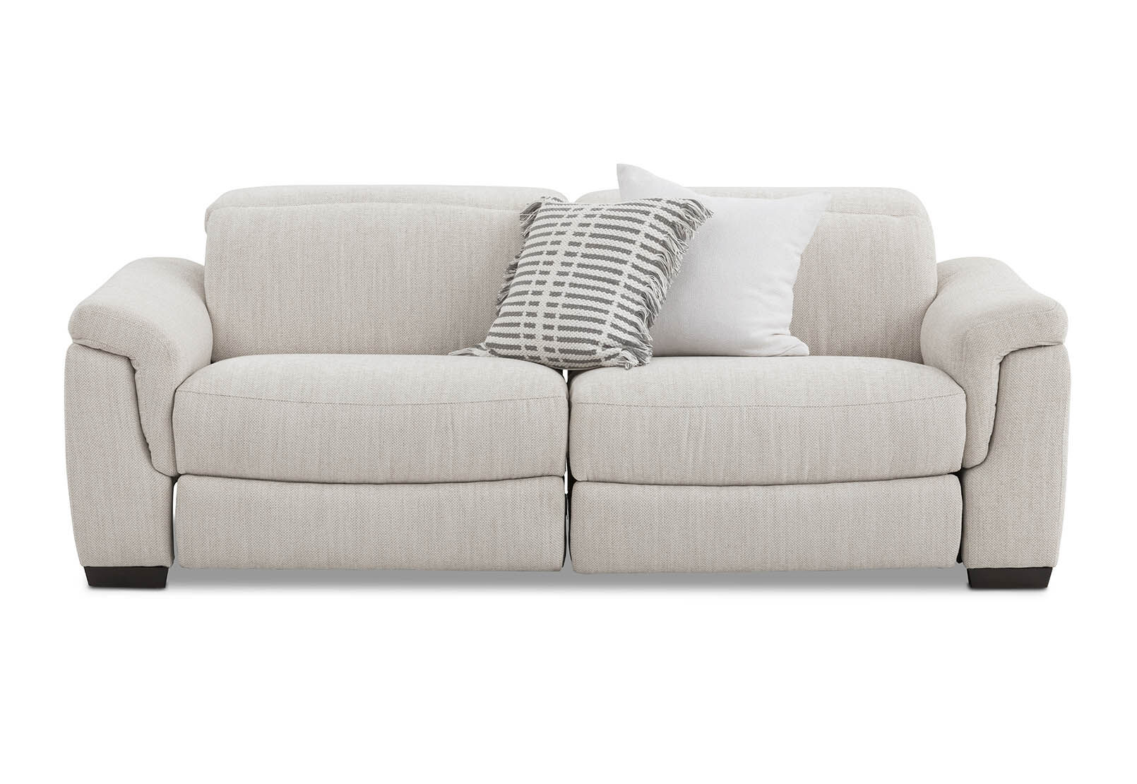 LUCIANO - Fabric 2.5 Seater Sofa with 2 Electric Recliners LUCIANO