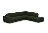 LEONE FABRIC - 5 Piece Terminal Corner Lounge LEONE FABRIC