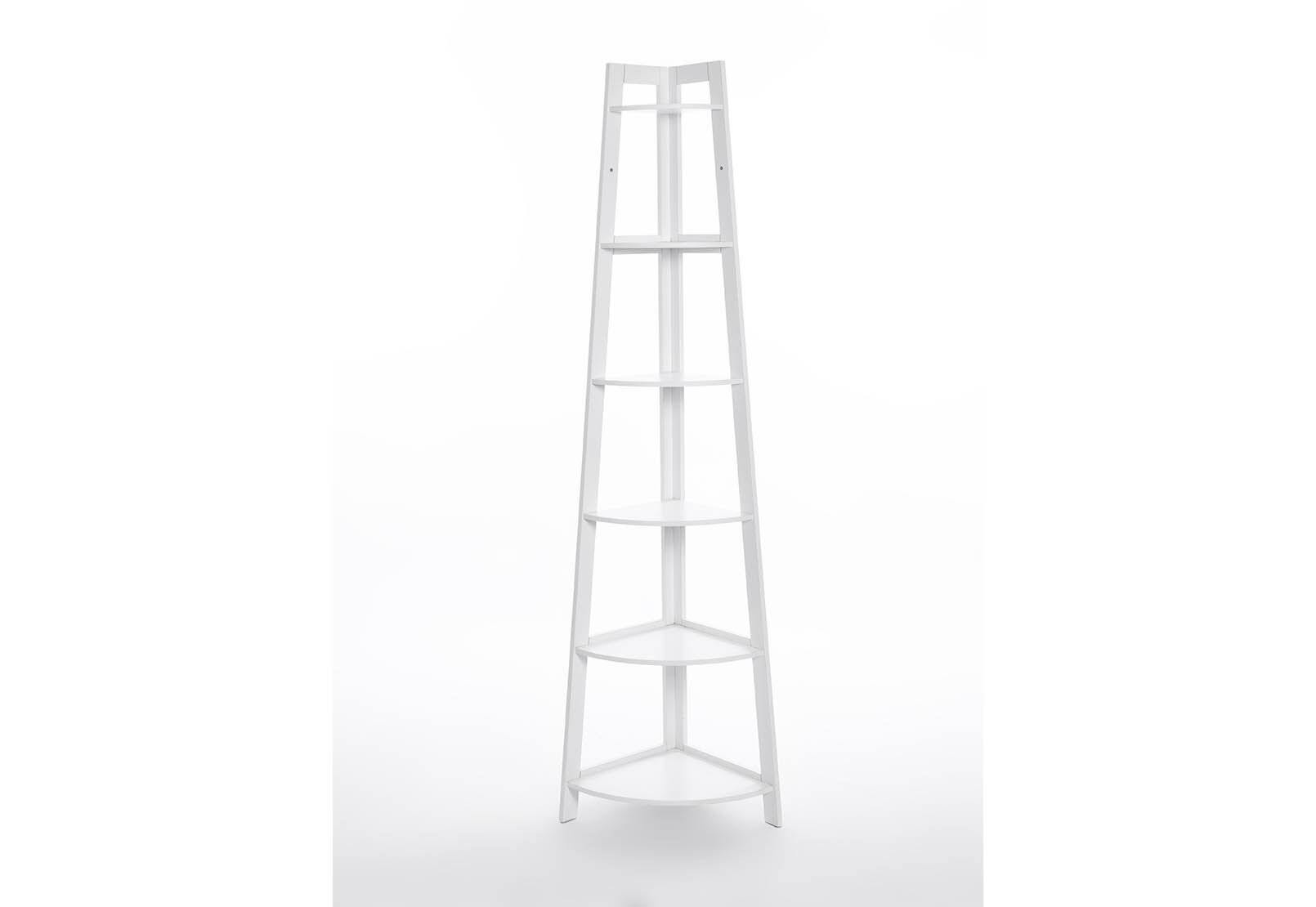 IBARRA - White Corner Bookshelf IBARRA