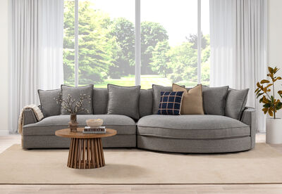 TALA FABRIC - RHF Curved Chaise
