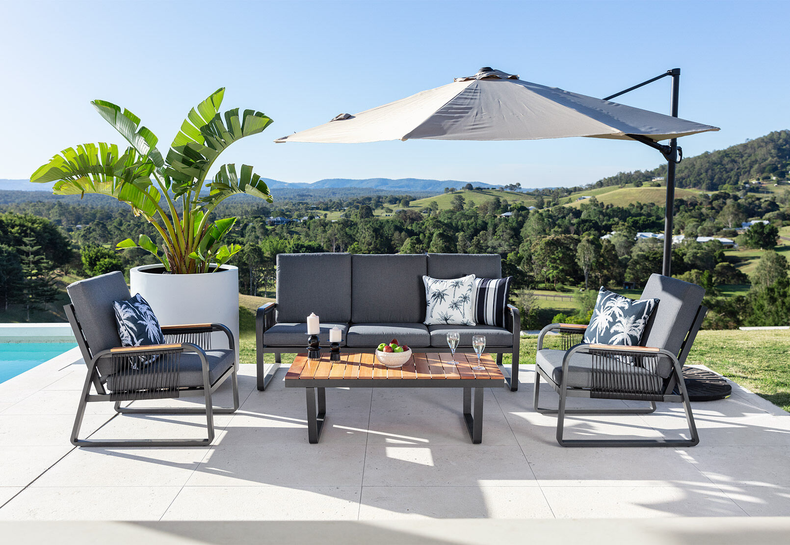 STROMBOLI - 4 Piece Outdoor Lounge Setting STROMBOLI