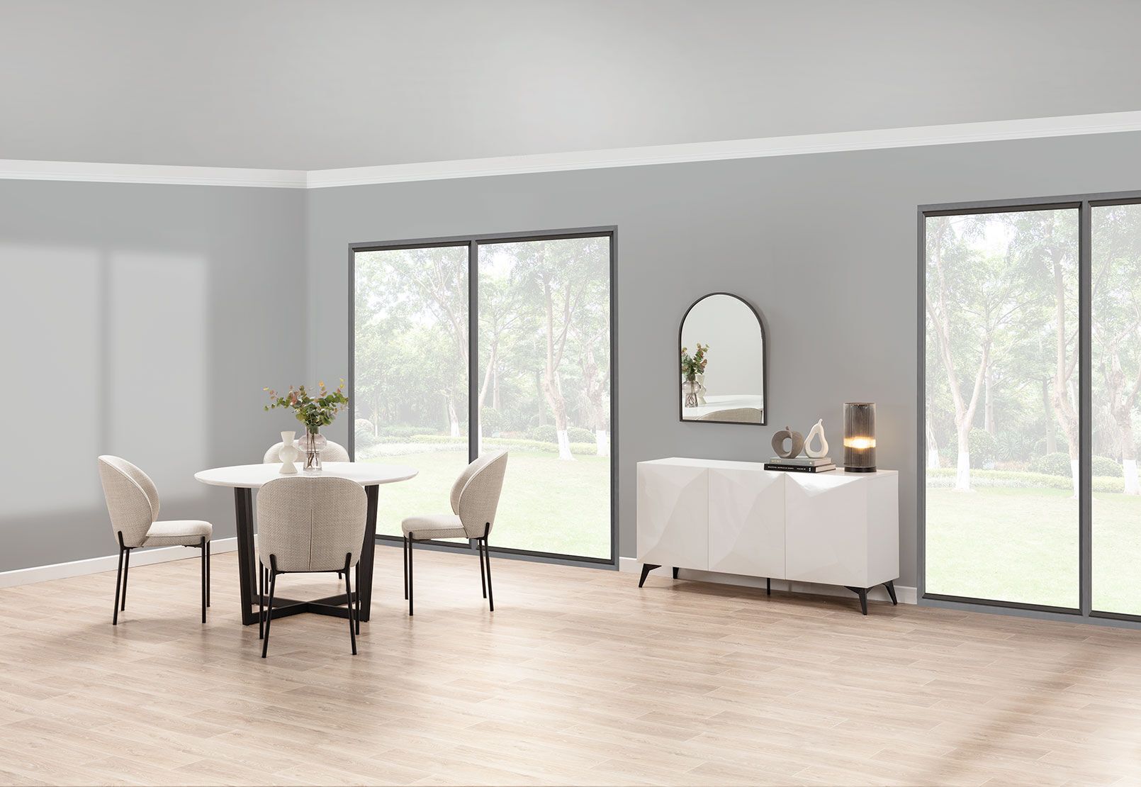 PREEDA - 5 Piece Suite with Fidel Dining Chairs. PREEDA
