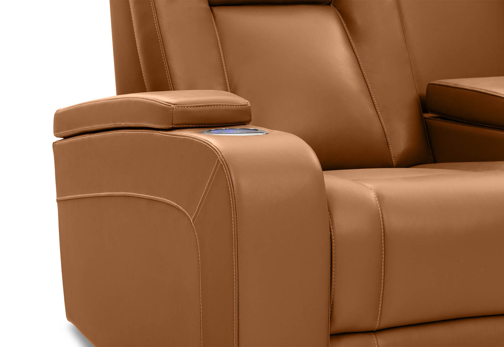 SENTINAL MK2 LEATHER - 2 Seater with 2 Electric Recliners and Console SENTINAL MK2 LEATHER