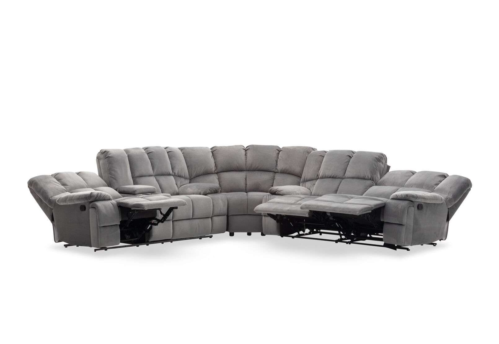 LEBRON FABRIC - Corner with Recliners LEBRON FABRIC