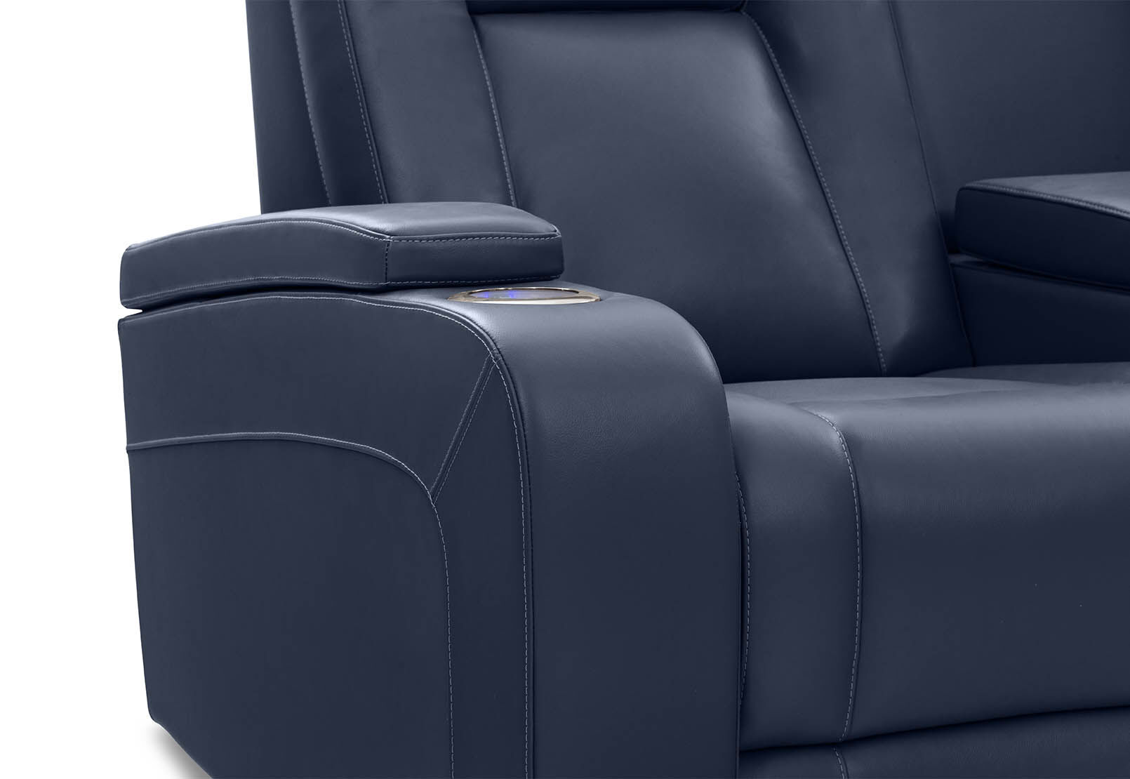SENTINAL MK2 LEATHER - 2 Seater with 2 Electric Recliners and Console SENTINAL MK2 LEATHER