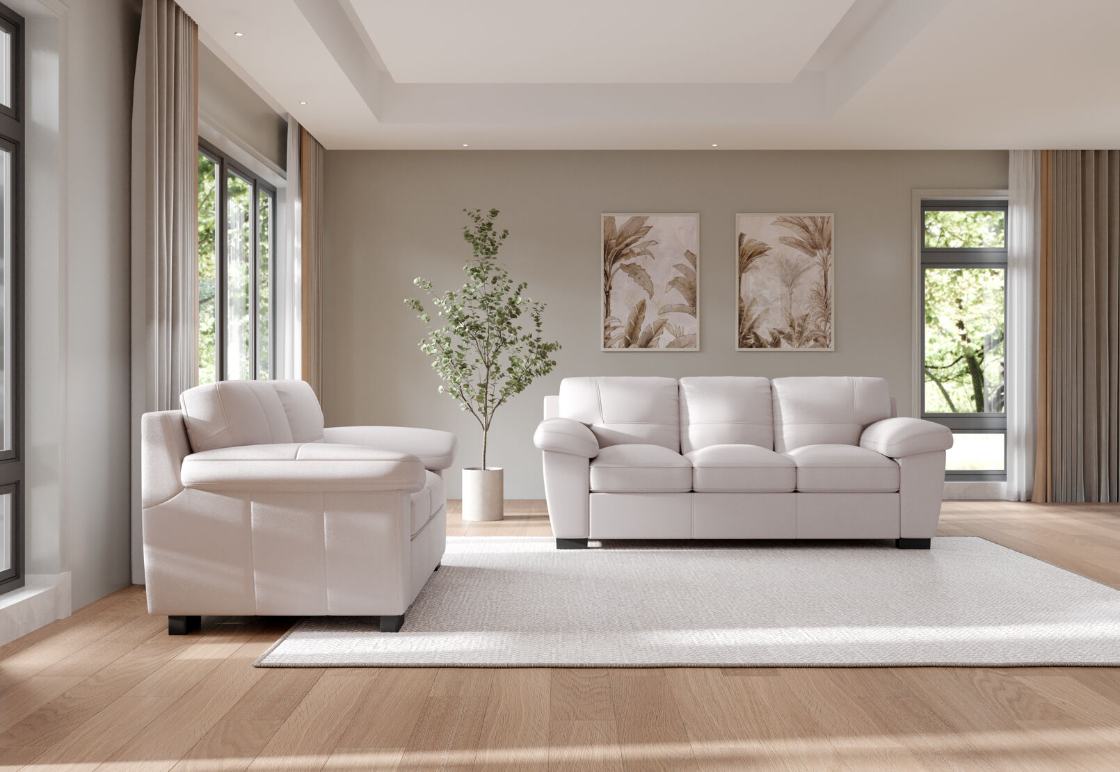 PERSEUS LEATHER - 2 Seater Sofa PERSEUS LEATHER
