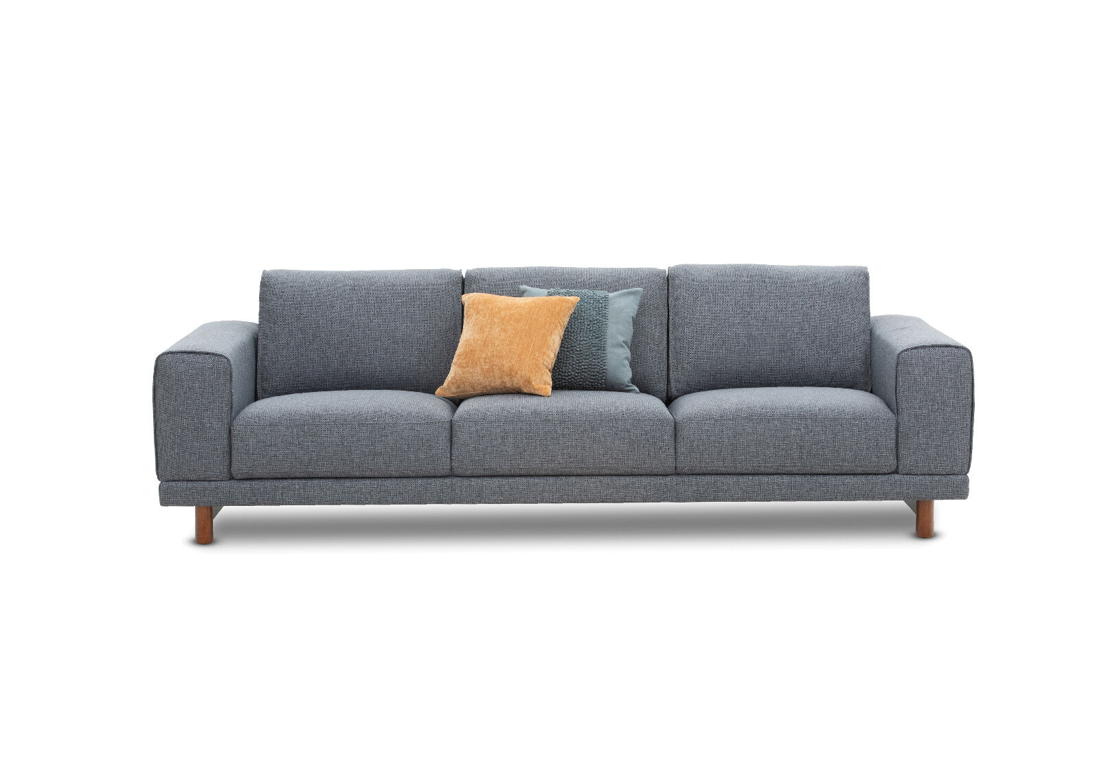 Charcoal Allegro Fabric 3 Seater Amart Furniture