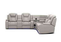 SENTINAL MK2 LEATHER - 4 Piece Corner with LHF Console SENTINAL MK2 LEATHER